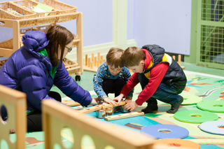 A Family Playing On The Fairytale River Crossing Map At Enginuity 04 2022